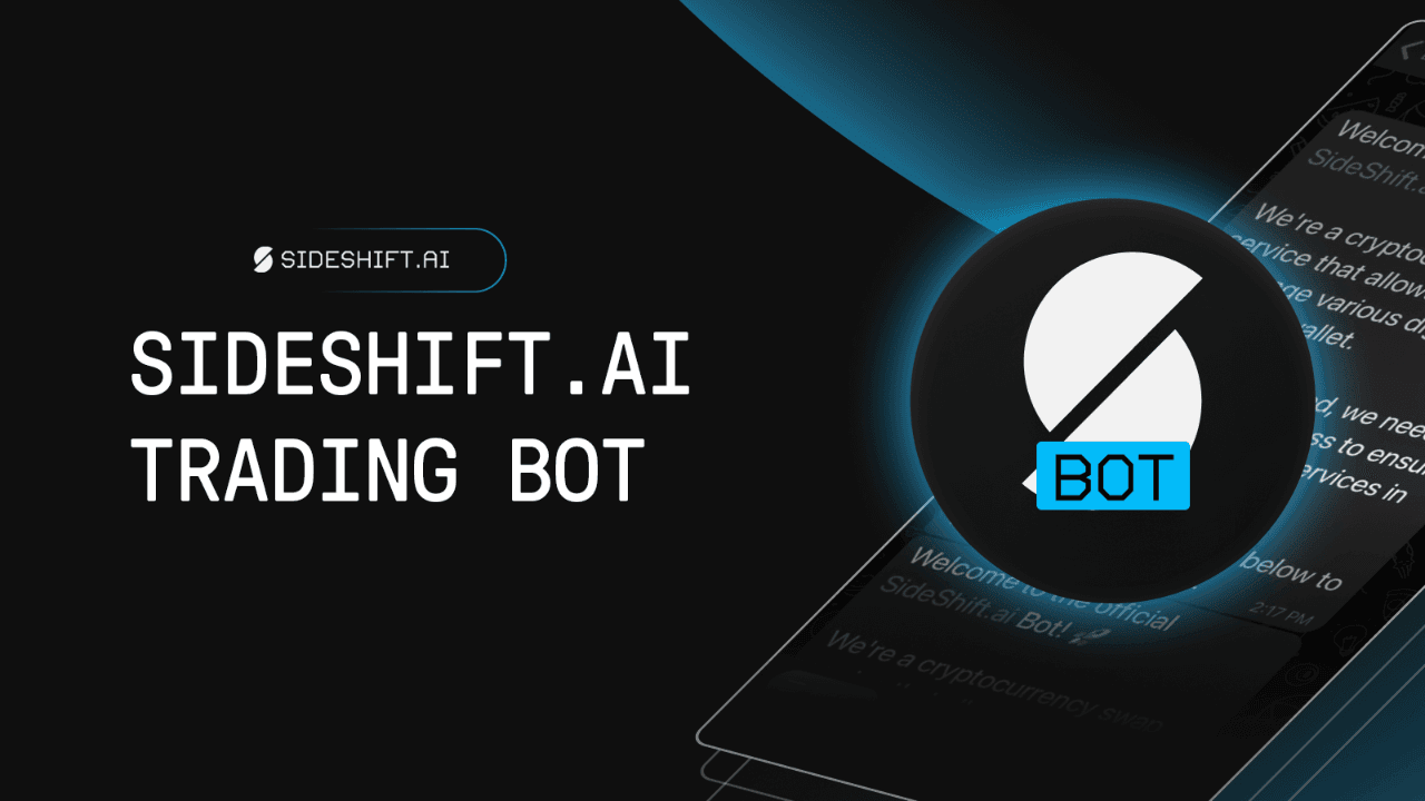Sideshift.ai Avslöjar Telegram Handelsbot för Direkt-till-Plånbok Krypto-Byten
