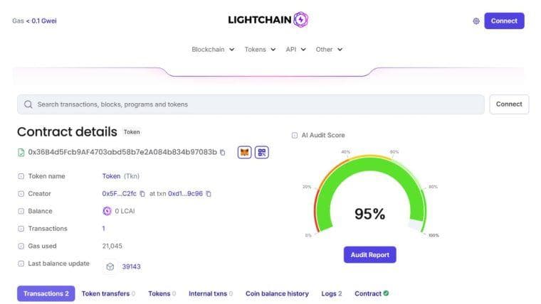 在 Lightchain 上通过 AI 驱动的智能合约风险分析解锁更智能的区块链决策