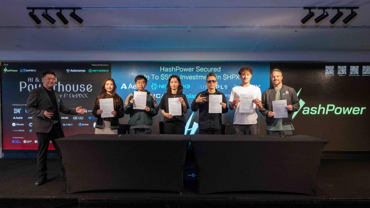 HashPower在Consensus香港会议中获得高达5000万美元投资的谅解备忘录