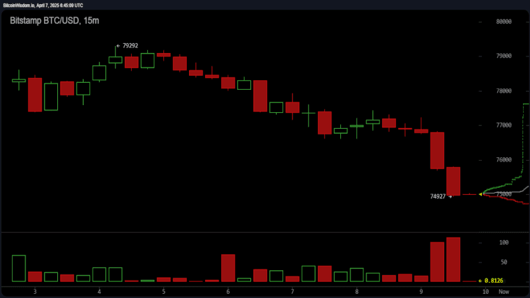 Bitcoin Plummets Below $75,000, Hits Intraday Low of $74,637 Amid Market Turmoil