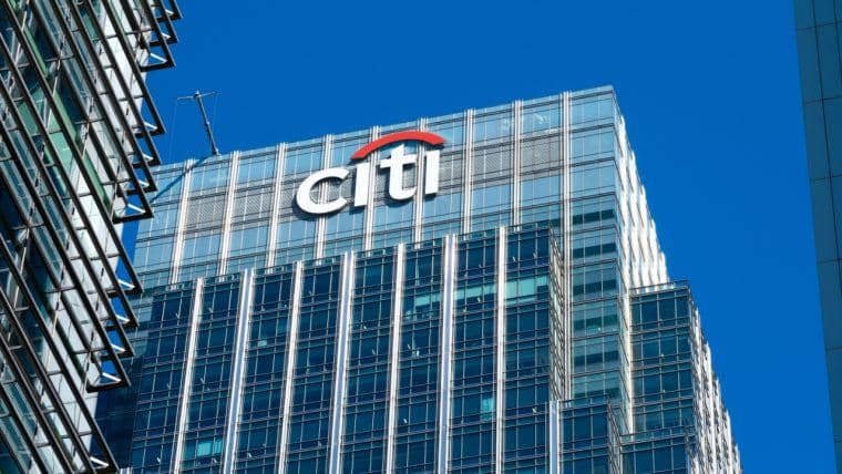 Citi projeta mercado de stablecoin entre $1,6 trilhões e $3,7 trilhões até 2030, destacando o crescimento do blockchain no setor bancário