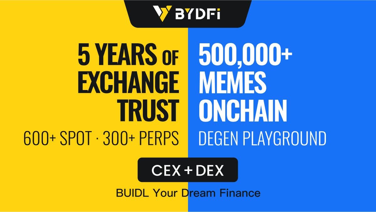 BYDFi 正式推出链上交易工具 MoonX，引领 CEX + DEX 双引擎时代