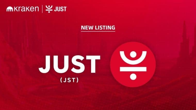 JUST (JST) 在 Kraken 上线，并推出 $90,000 的 Reef Program 空投活动