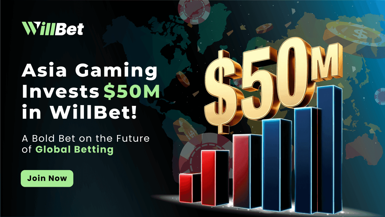 Asia Gaming investeert $50 miljoen in WillBet – Een weddenschap op de toekomst van wereldwijde gaming
