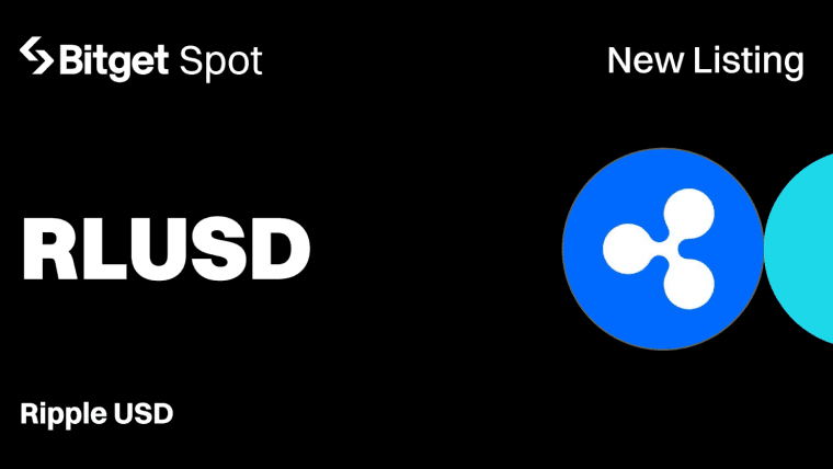 Bitget在现货市场上线Ripple USD (RLUSD)，扩展稳定币产品