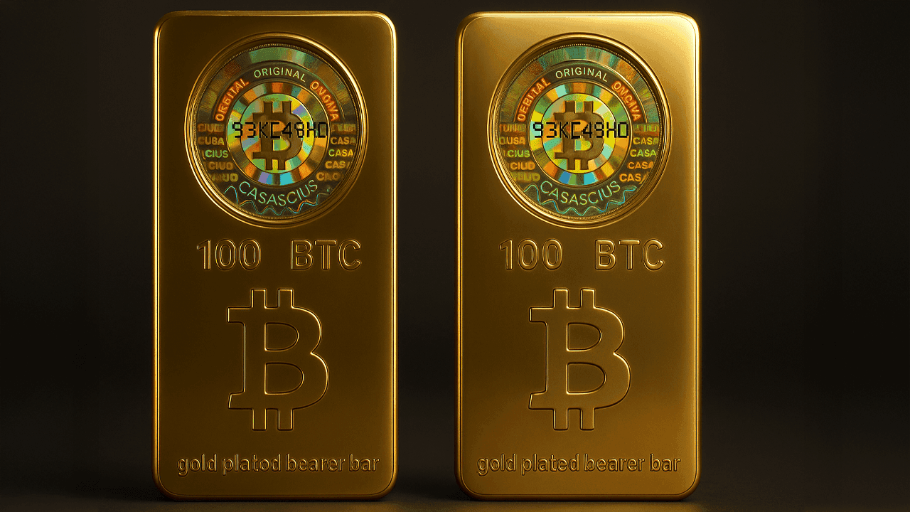 Casascius-schat geopend: Twee 100 BTC-staafjes verzilverd te midden van prijsdaling in april