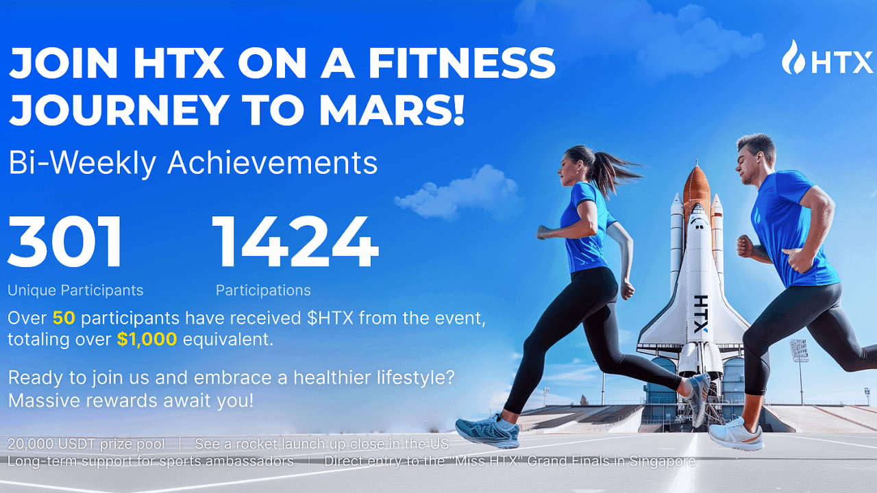 HTX成立12周年：“在火星上健身”活动激发健身热潮，推动Web3的真正长期愿景