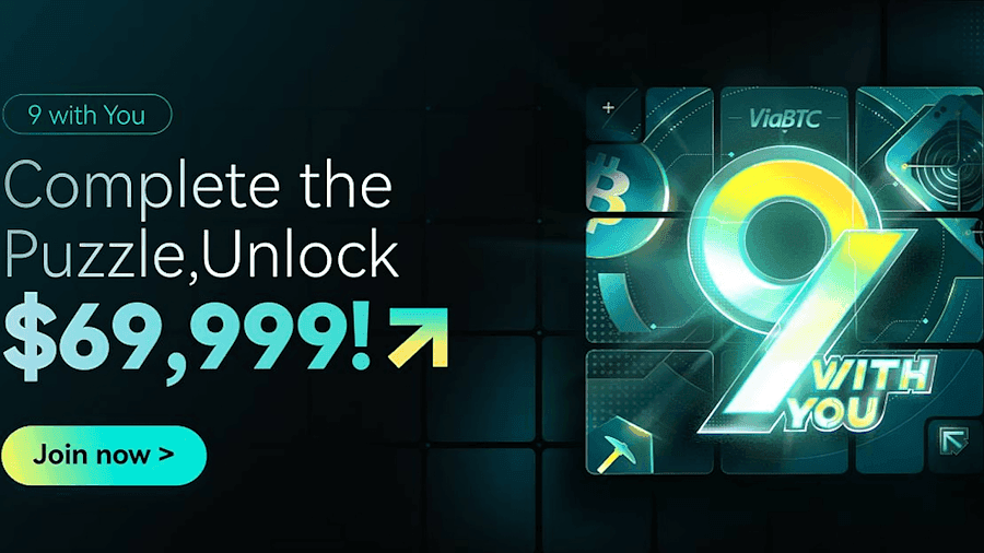 ViaBTC Celebrates 9th Anniversary With $69,999 Prize Campaign