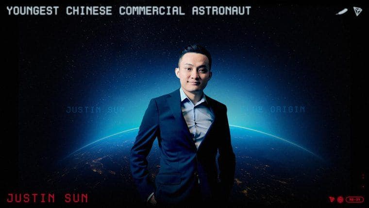 Justin Sun将成为蓝色起源公司“新谢泼德”项目中最年轻的中国商业宇航员。