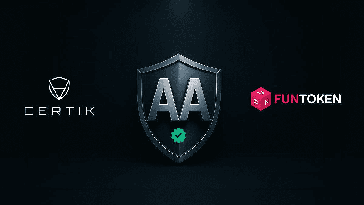 CertiK 通过“AA”升级验证FUNToken的智能合约强度