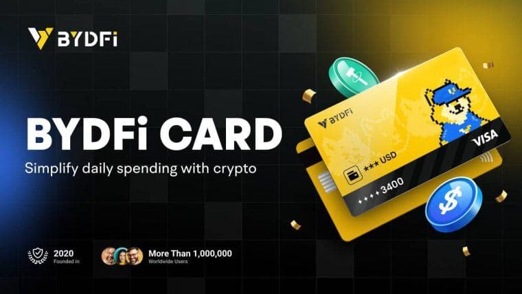 BYDFi Card正式推出：一张卡片无缝连接Web3资产和现实世界支出