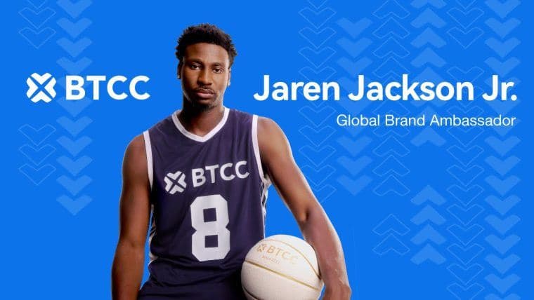 BTCC交易所宣布与NBA的贾伦·杰克逊 Jr.首次体育赞助合作。