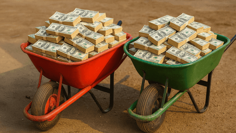 Polymarket은 $9B 평가를 고려하고 있으며, Kalshi는 $5B를 목표로 하고 있다고 보고서는 말합니다.