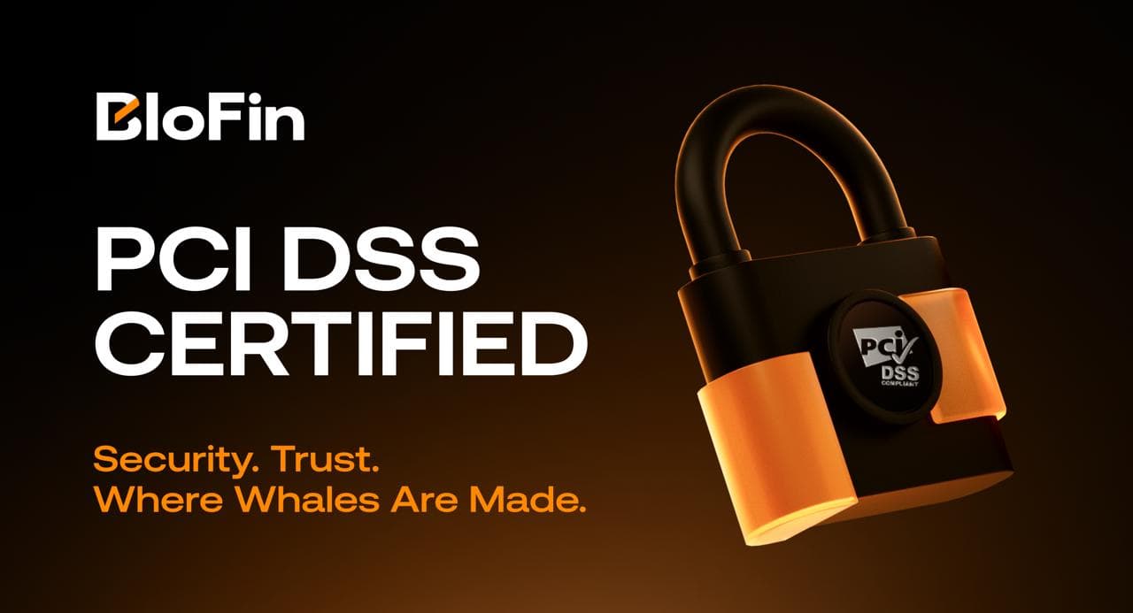 BloFin uppnår PCI DSS-certifiering för att stärka kortbetalningssäkerheten