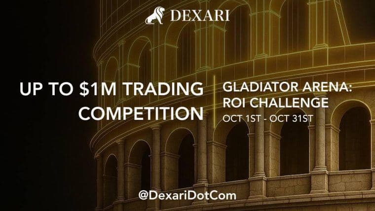 Dexari发布100万美元现金奖励交易竞赛