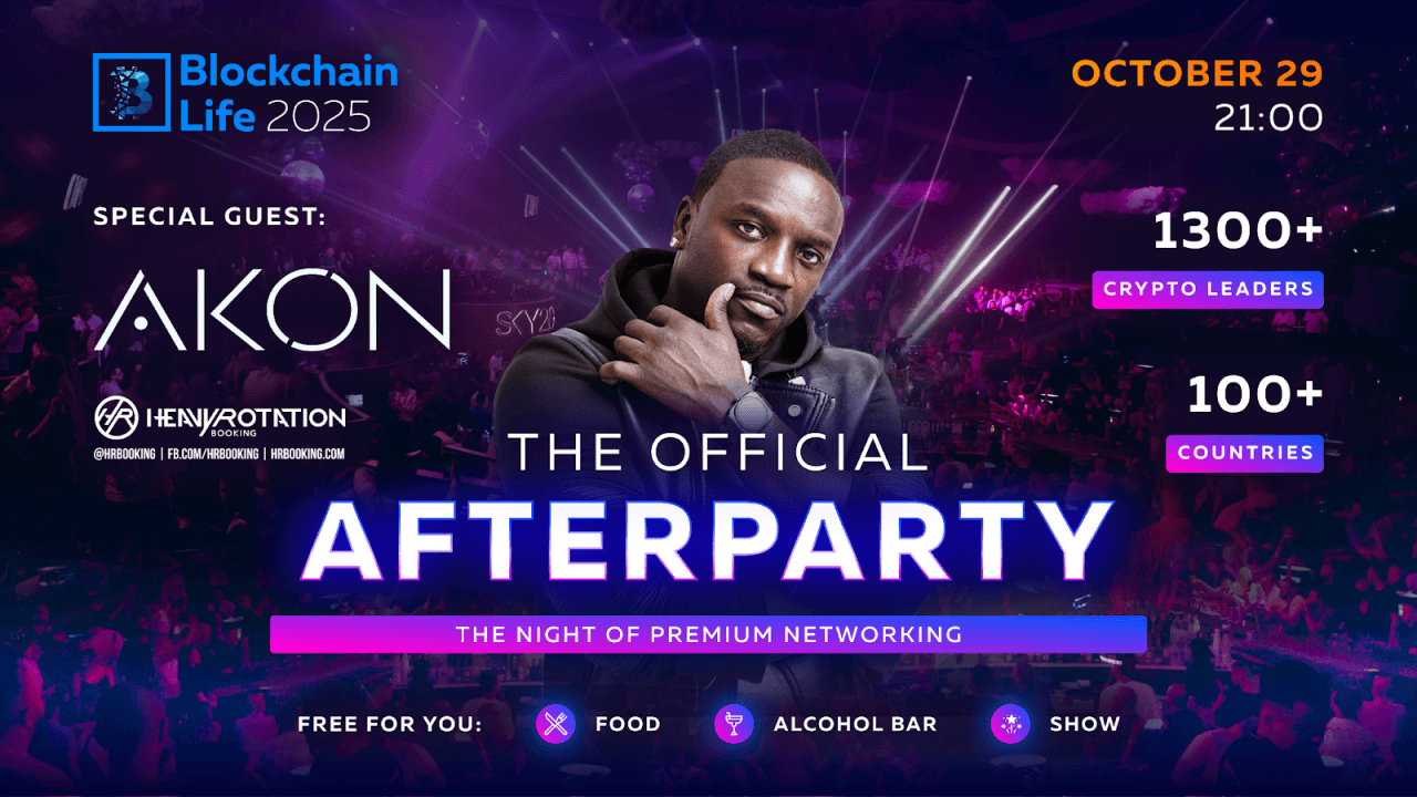 Blockchain Life 2025 in Dubai – the Legendary Akon Will Perform an Exclusive Set at the Official Afterparty