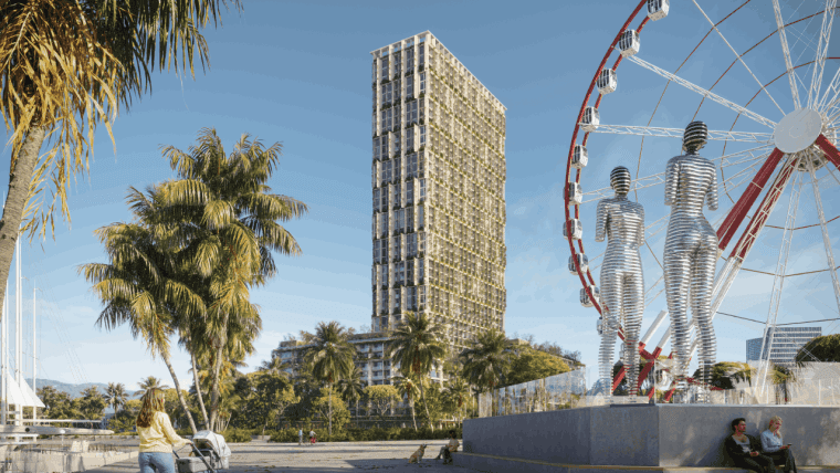 Il nuovo capolavoro di Kengo Kuma in Georgia sta attirando gli investitori in criptovalute sulla costa del Mar Nero