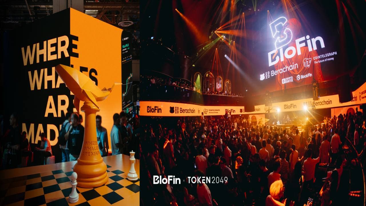 BloFin Leads TOKEN2049 with Most Talked-About Exceptional Branding: Towering Whale Chess, Crane Booth and Full-House Whalefield Afterparty