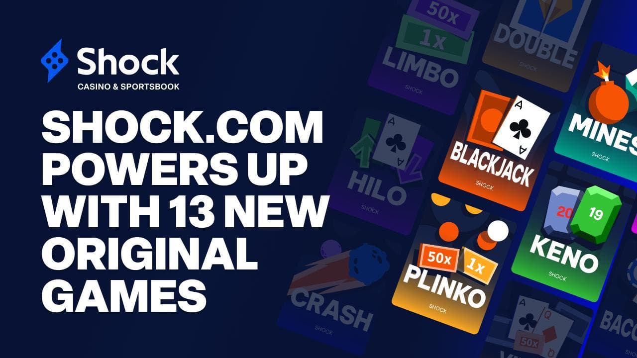Shock.com Powers Up With 13 Brand-New Originals, Expanding Its Casino Experience