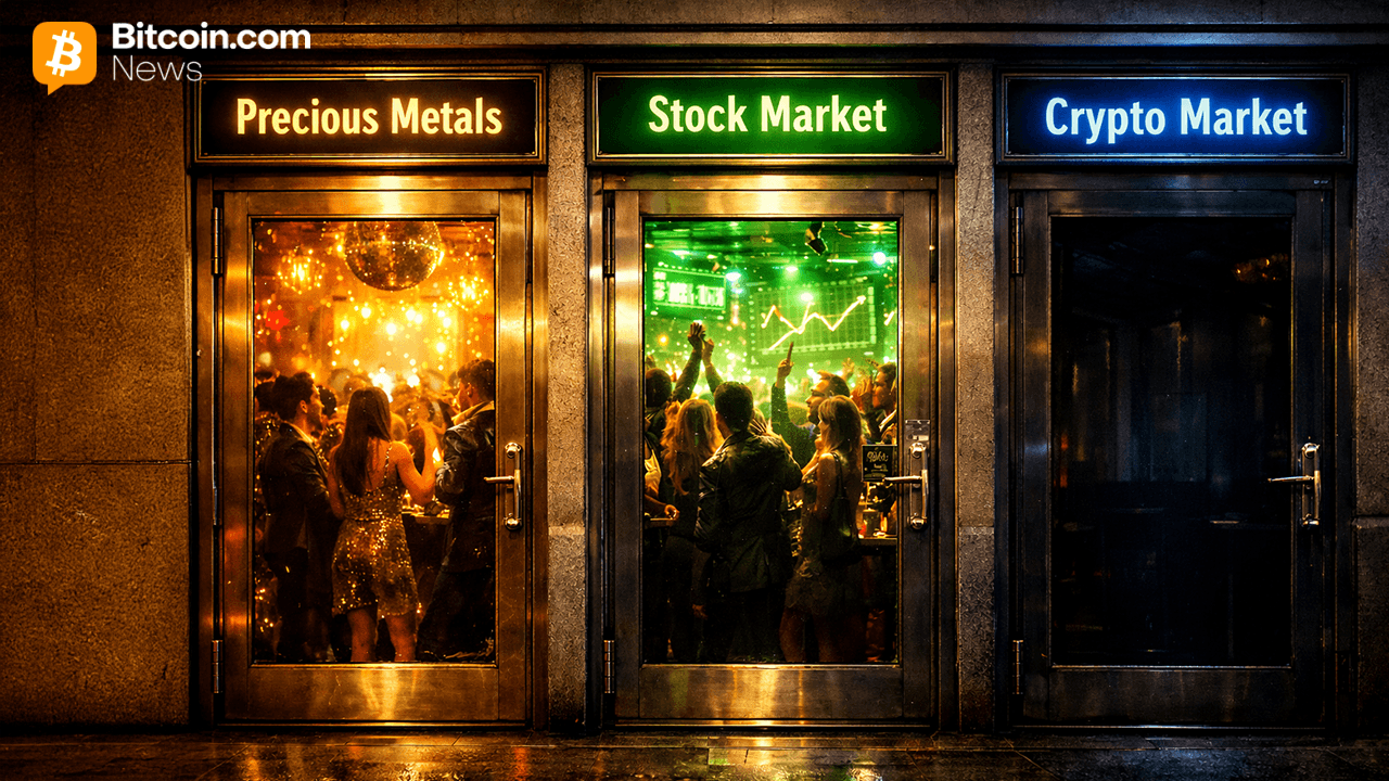 Crypto-handlare klagar när Bitcoin sackar efter en glödhet guld-, silver- och aktiemarknad