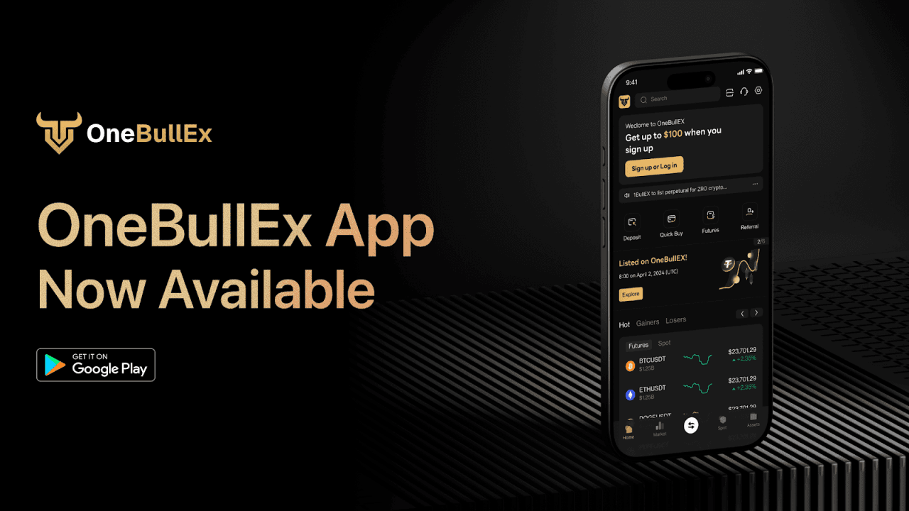 OneBullEx's New Mobile App, Brings On-the-Go Futures Trading to Users Worldwide