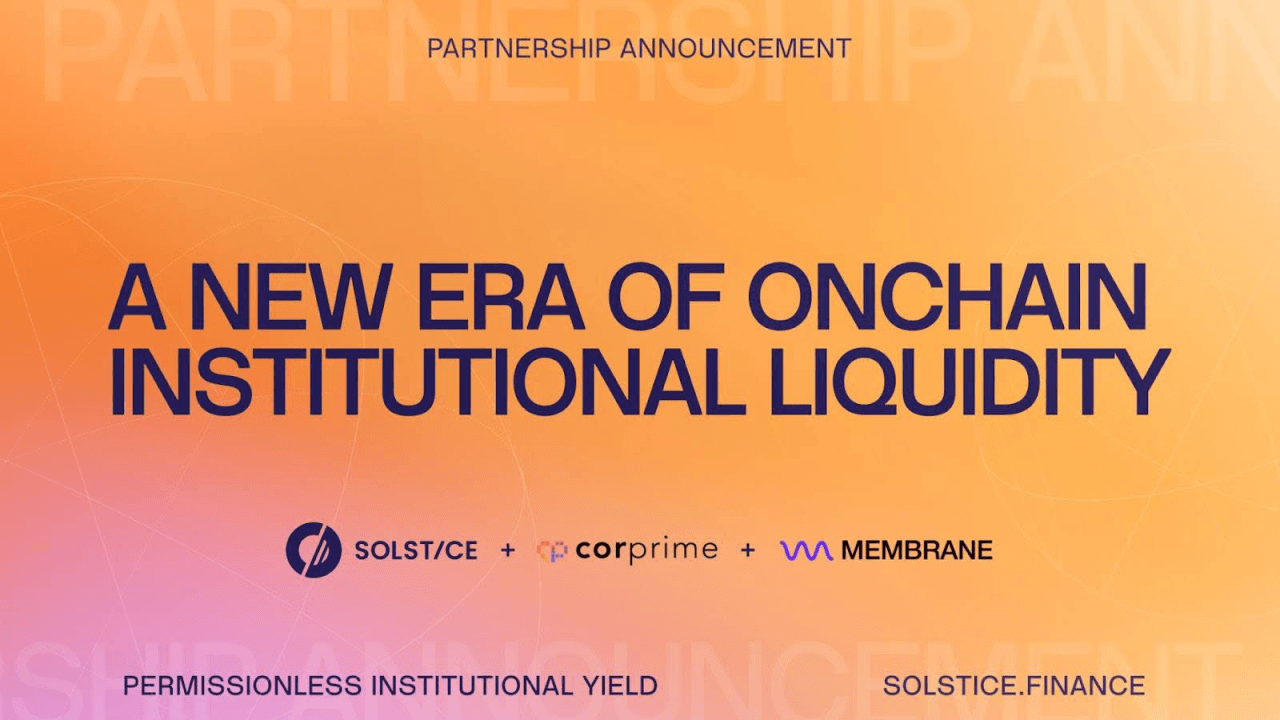 Solstice og Cor Prime udfører den første institutionelle stablecoin-for-stablecoin-repo på en offentlig blockchain