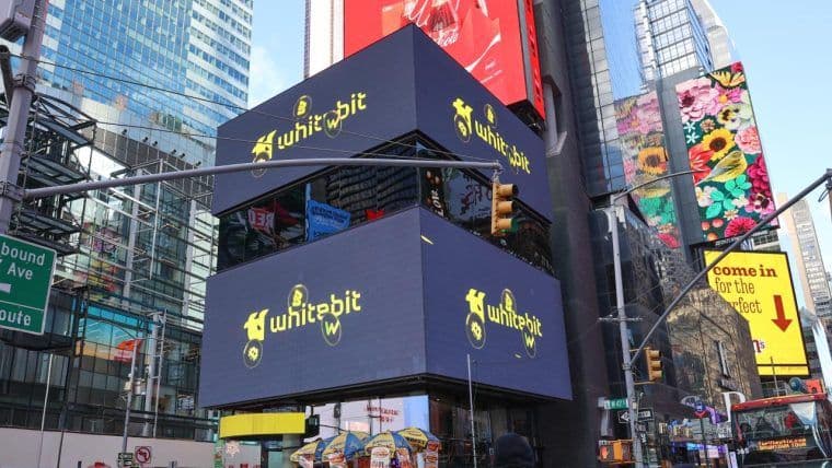 WhiteBIT si espande a livello globale con il lancio negli Stati Uniti e la campagna a Times Square
