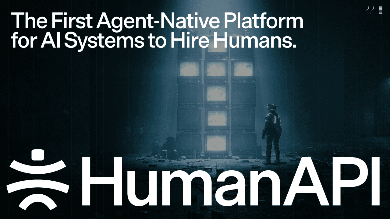 Sydney Huang spouští 'Human API', agentovi-native platformu, umožňující AI systémům najímat lidi