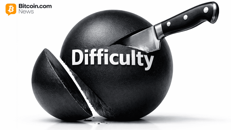 বৃহৎ বিটকয়েন কঠিনতা কাটছাঁট আসছে হ্যাশরেট প্রায় ২৫০ EH/s হারানোর পর