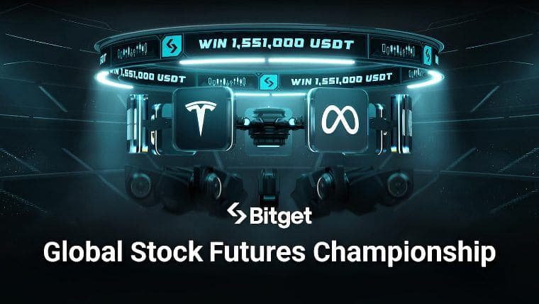 Bitget Lança Campeonato Global de Futuros de Ações com Prêmio de $1,55 Milhões