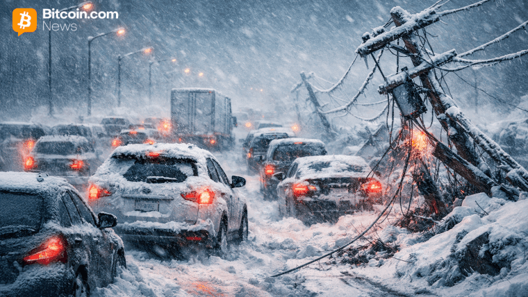 প্রতিবেদন: আর্কটিক ঝড় ফ্রন্ট যুক্তরাষ্ট্রের বিটকয়েন মাইনিং ব্যাহত করছে, ব্লক সময় ১২ মিনিট অতিক্রম করেছে।