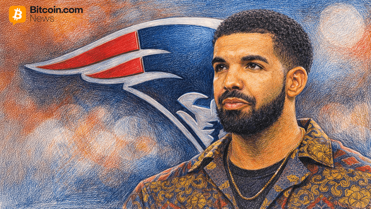 Rapstjernen Drake bruger Stake til at satse $1M i Bitcoin på Patriots på trods af oddsene for Super Bowl LX