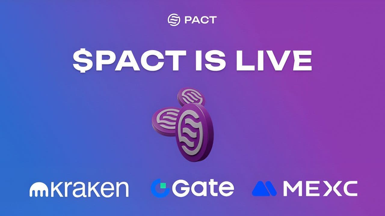 PACT Announces $PACT Token Support on Kraken, MEXC, and Gate