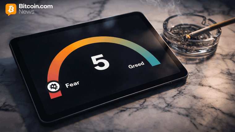 Index strachu z kryptoměn se propadá na historické minimum, zatímco RSI bitcoinu se blíží úrovním vídaným pouze při velkých kolapsech