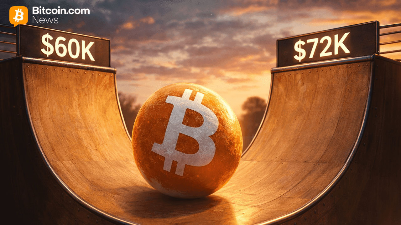 El bitcoin se consolida por debajo de la zona de oferta, con un riesgo de 60 000 dólares aún en juego.