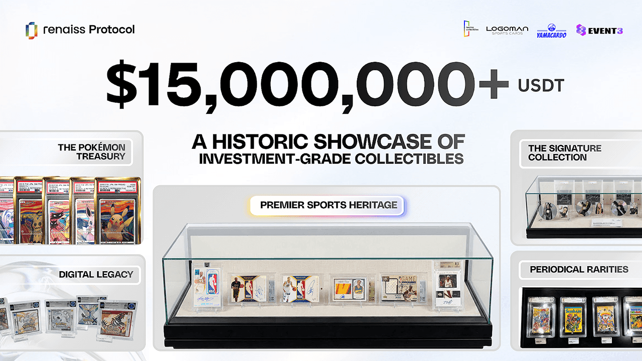 Renaiss viser frem fysiske samleobjekter til en verdi av over 15 millioner dollar på Consensus, og demonstrerer infrastruktur på BNB Chain