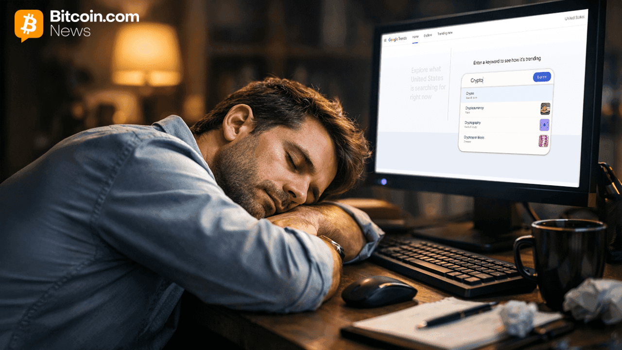 Google Trends-data visar att intresset för kryptovalutor minskar när marknaden drar sig tillbaka