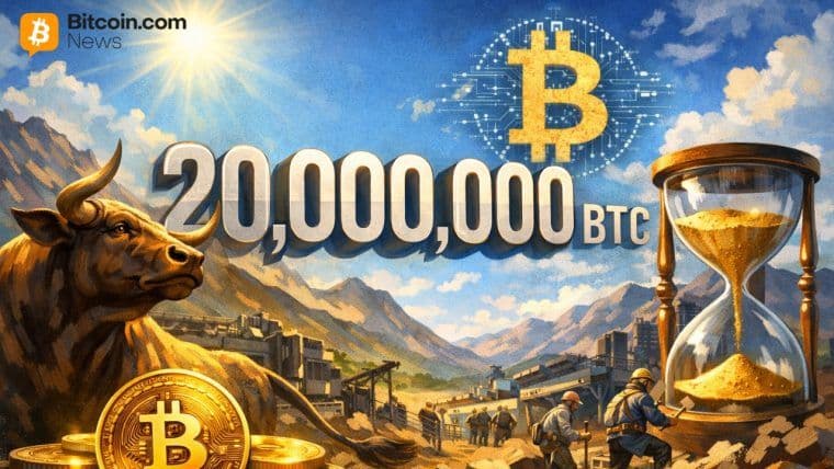 Zásoba bitcoinu dosáhla 20 milionů BTC po 6 267 dnech, poslední mince se budou uvolňovat dalších 114 let