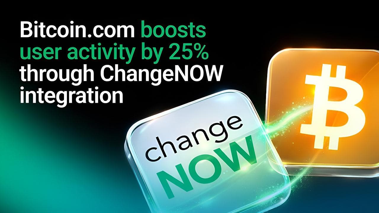 ChangeNOW's Crypto Swap API Helped Bitcoin.com Drive a 25% Increase in User Activity