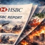 HSBC afferma che un conflitto prolungato con l'Iran darebbe impulso al petrolio, all'oro e al dollaro statunitense, danneggiando invece i titoli azionari