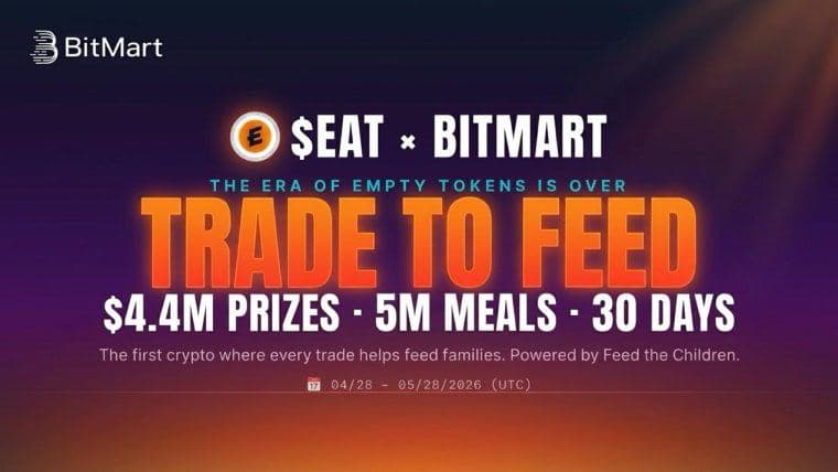 BitMart x $EAT Trade-to-Feed Competition to Pay Out $4.4M USDT to Traders in May 2026