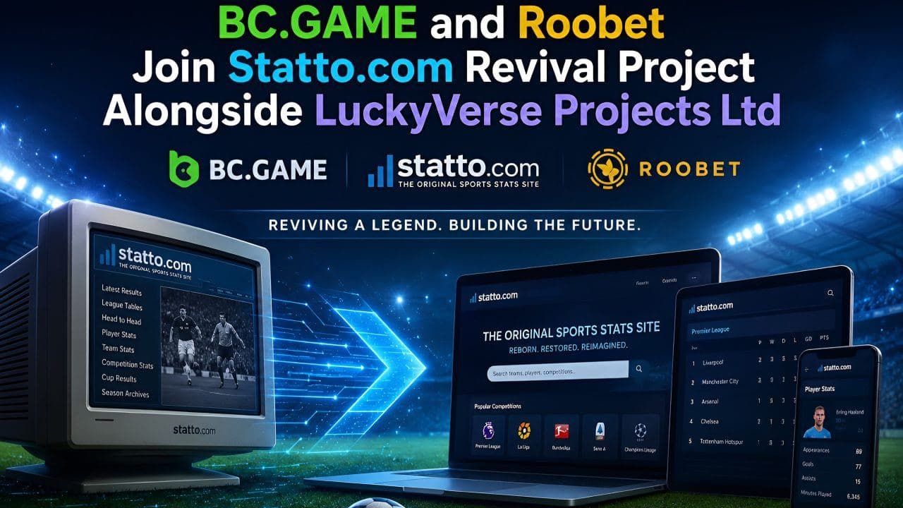 BC.GAME ja Roobet liittyvät Statto.comin elvytysprojektiin yhdessä LuckyVerse Projects Ltd:n kanssa