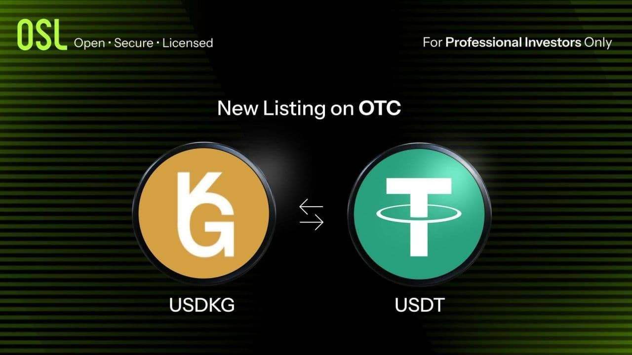 OSL renforce l'écosystème des actifs numériques en Asie avec la cotation de l'USDKG, un stablecoin adossé à l'or et supervisé par les autorités publiques