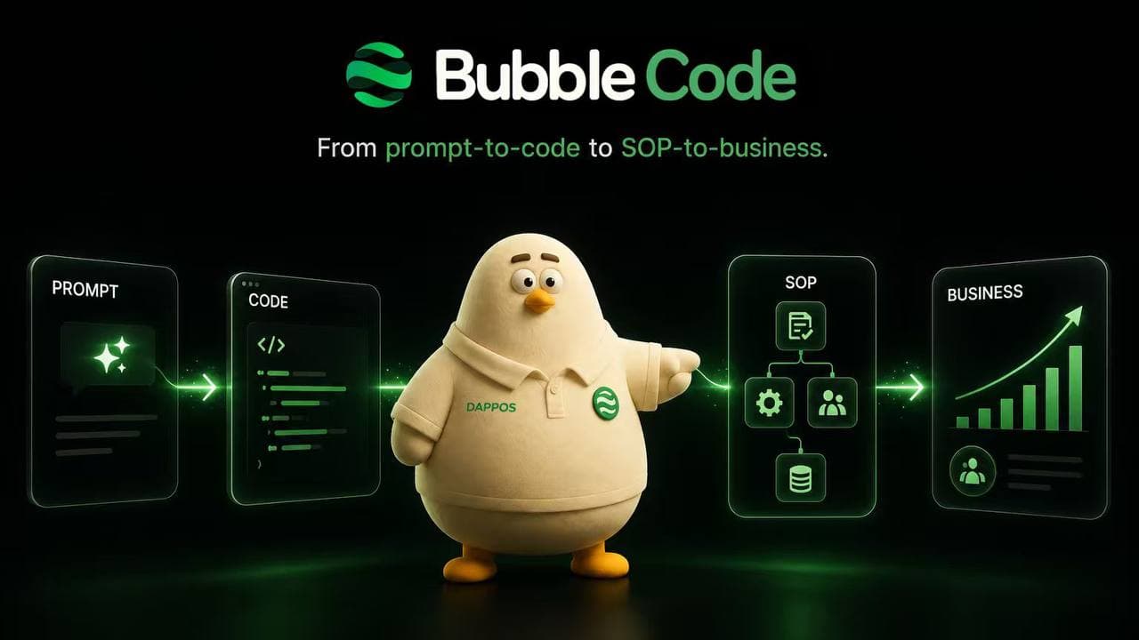 xBubble: Bubble Code's (Almost) Zero Barrier for Building Businesses