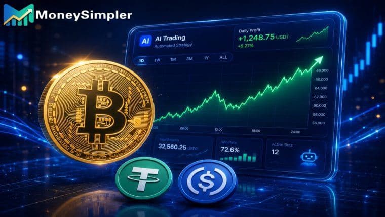 Bitcoin Meets Wall Street: MoneySimpler Launches Free AI Quant with 0-Fee U.S. Stocks and Real Dividends