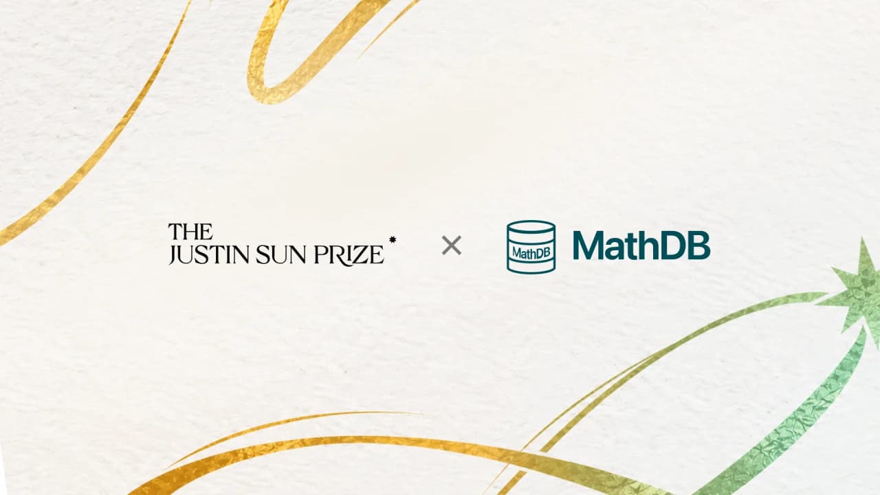 Justin Sun Prize Partners With MathDB, Led by Caltech Professor Tony Yue Yu, on 50-Problem Pilot