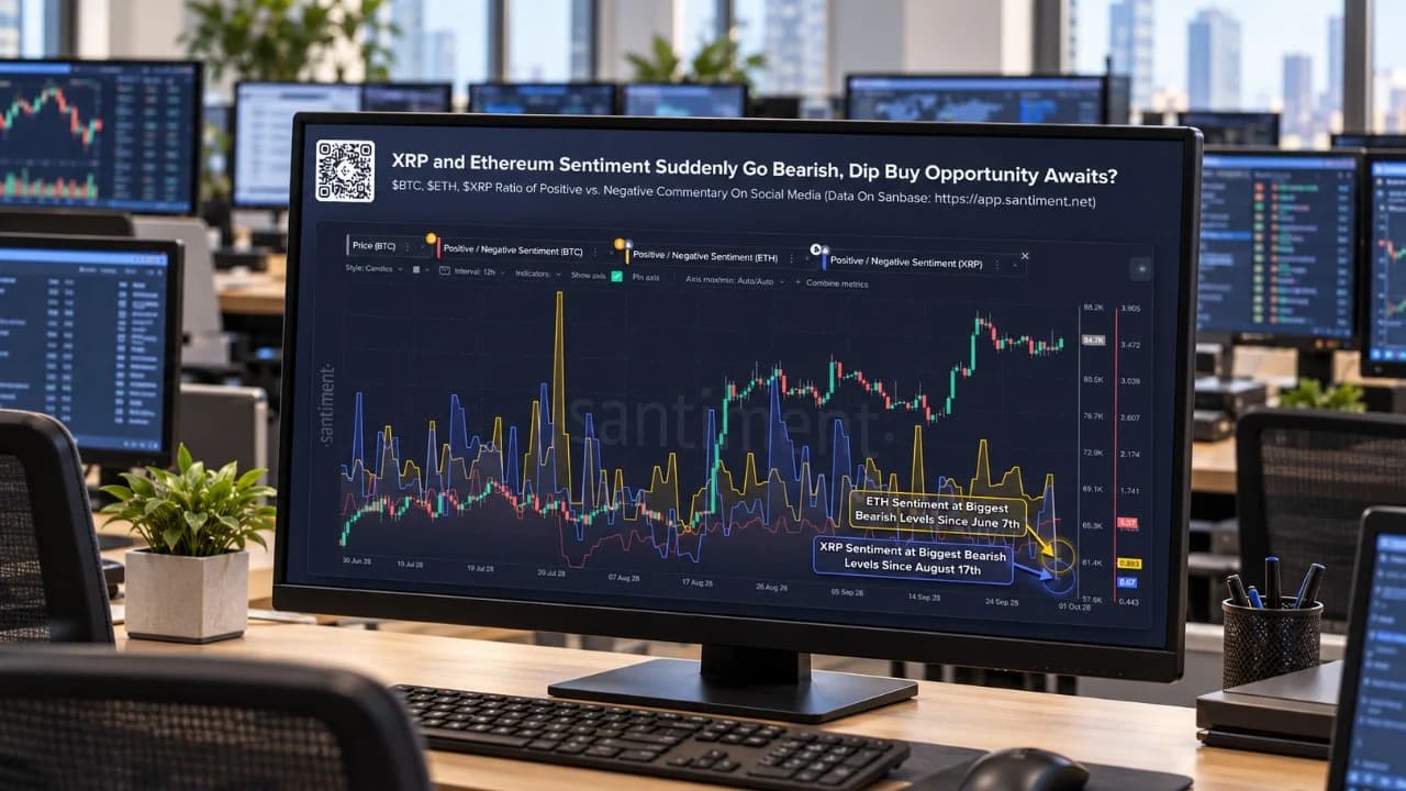 XRPのセンチメントは弱気に転じ、強気対弱気の比率は0.67に達しました。