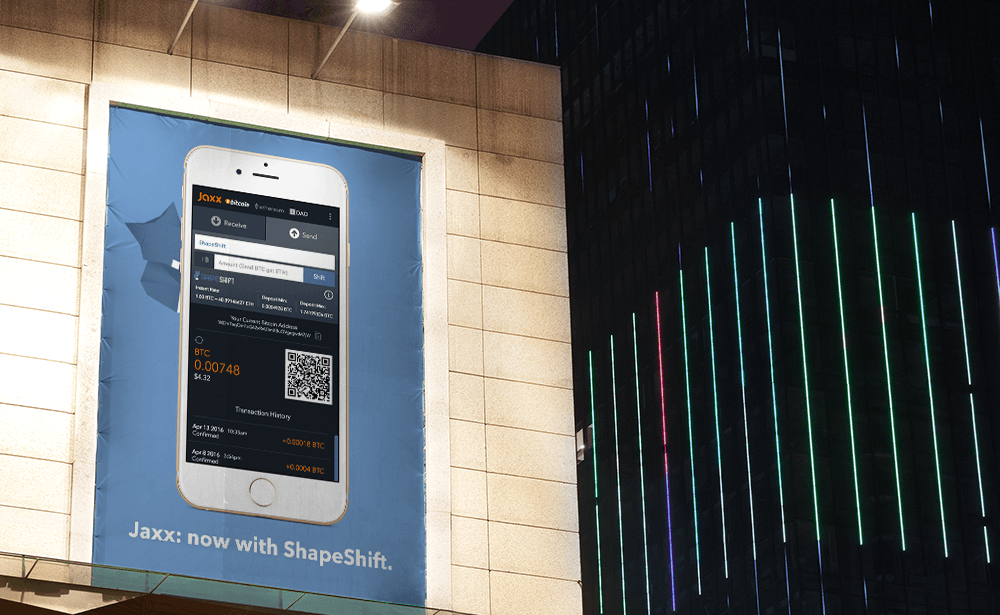 Jaxx Wallet’s ShapeShift Integration Live, Coinbase to Follow