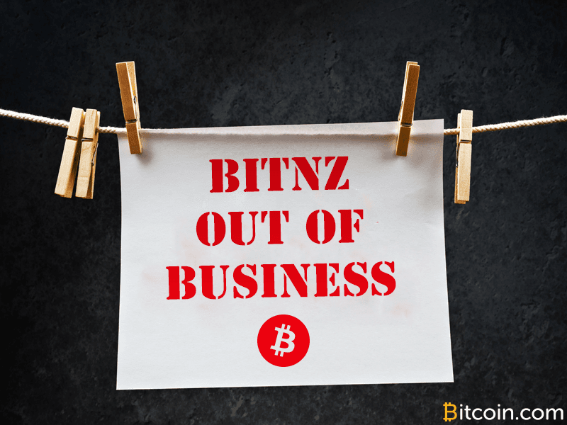 New Zealand Exchange Bitnz Shuts Down Due to 'Banking Hostility'