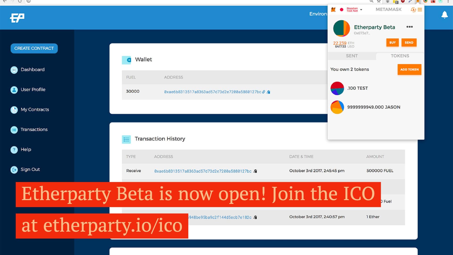 PR: Etherparty Beta Goes Live with Three Real World Use Cases